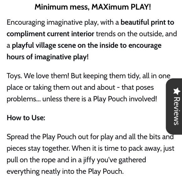 Play Pouch Australia Kids Play Mat with storage car track roads Wow Town